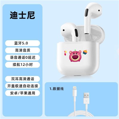 迪士尼無線藍(lán)牙入耳式耳機(jī)卡通迷你可愛風(fēng)