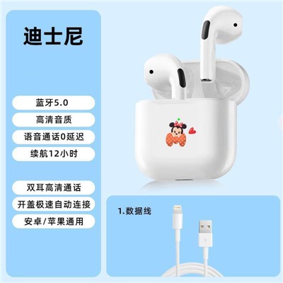 迪士尼無線藍(lán)牙入耳式耳機(jī)卡通迷你可愛風(fēng)